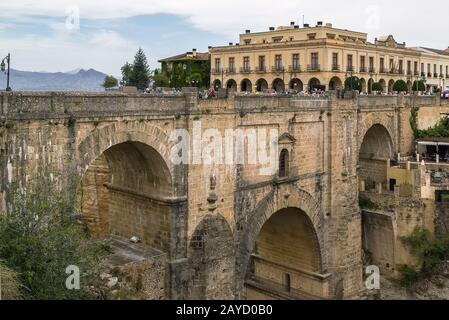 Puente Nuevo (Ponte nuovo), Ronda, Spagna Foto Stock