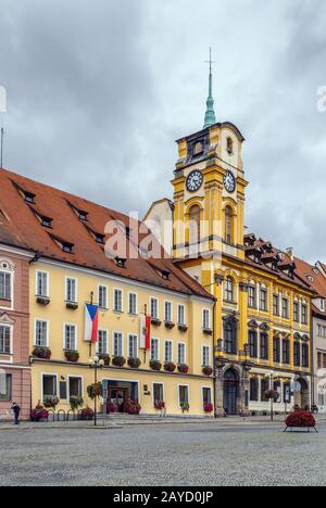 Municipio di Cheb, repubblica Ceca Foto Stock