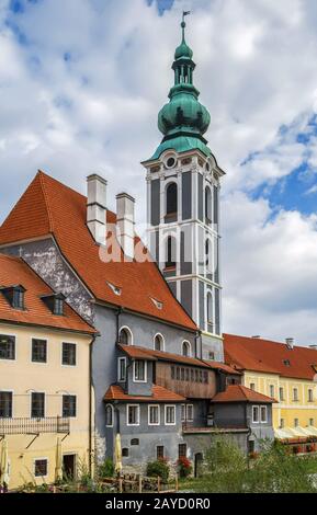 Chiesa di San Jost a Cesky Krumlov Foto Stock