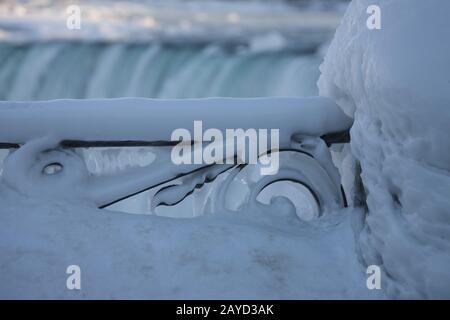 Cascate del Niagara invernali Foto Stock