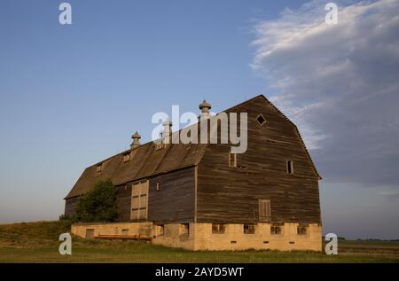 Prairie Barn Saskatchewan Foto Stock