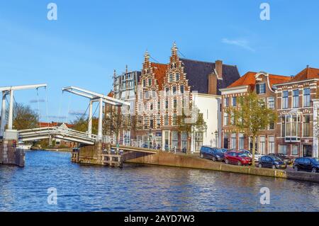 Bridge a Haarlem, Olanda Foto Stock