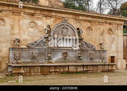 Pilar de Carlos V in Alhambra, Granada, Spagna Foto Stock