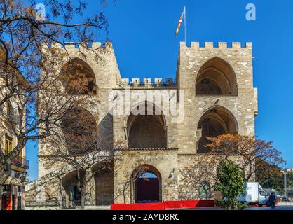 Torres de Serranos, Valencia, Spagna Foto Stock