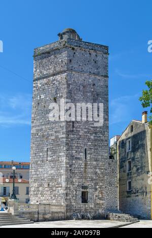 Capitano della torre, Zadar, Croazia Foto Stock