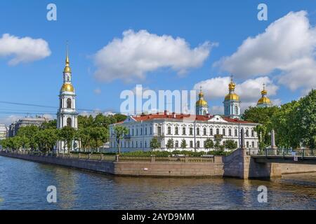 Cattedrale Navale di San Nicola, San Pietroburgo, Russia Foto Stock