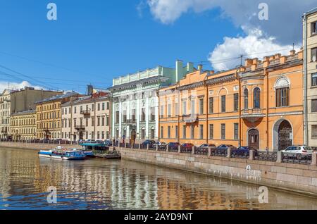 Fiume Moyka, San Pietroburgo, Russia Foto Stock