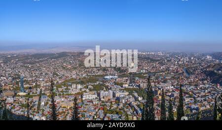 Vista di Tbilisi, Georgia Foto Stock