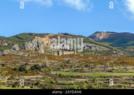 Castello di Loarre, Aragona, Spagna Foto Stock