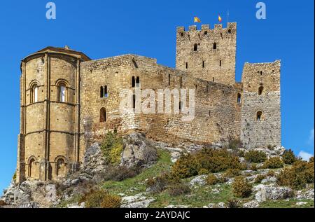Castello di Loarre, Aragona, Spagna Foto Stock