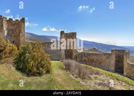 Castello di Loarre, Aragona, Spagna Foto Stock