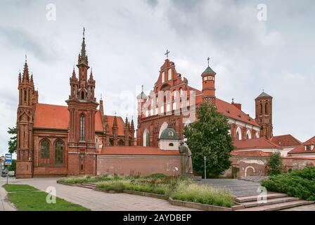 Chiesa Bernardina, Vilnius, Lituania Foto Stock