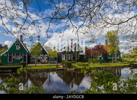 Villaggio Zaanse Schans in Paesi Bassi Foto Stock