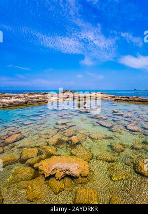 Allagato nel Mar Mediterraneo Foto Stock