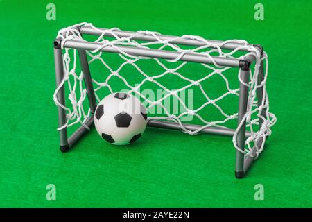 Toy campo di calcio e di gate Foto Stock