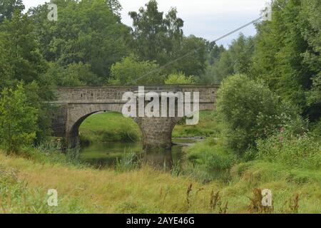 Ponte sul fiume Sprea Foto Stock