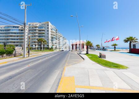 Cile la Serena mare viale Foto Stock