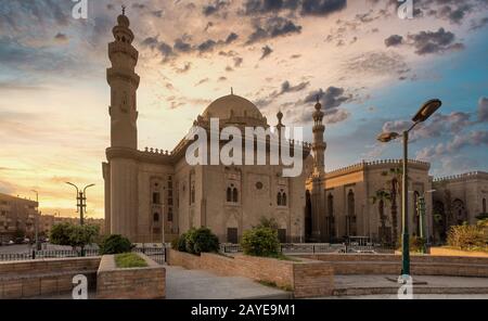 Mosque-Madrassa del sultano Hassan, Egitto Foto Stock