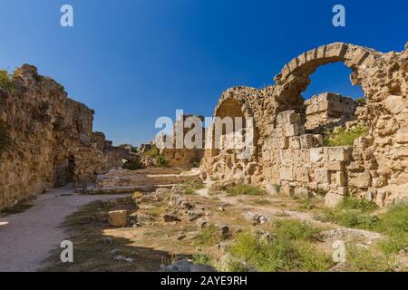 Rovine a Salamis - Famagosta Cipro del Nord Foto Stock