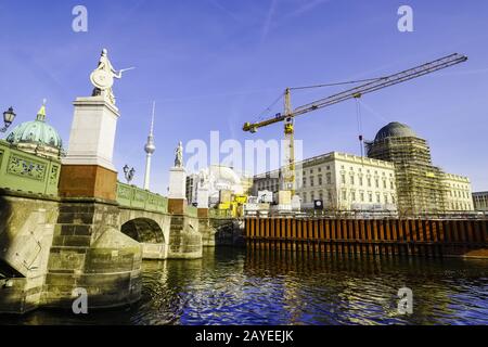 Nuova costruzione palazzo di Berlino, Berlino, Germania Foto Stock