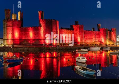 Caernarfon Castle 08-11-2019 Foto Stock