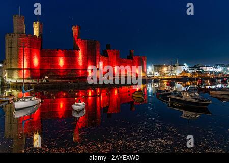 Caernarfon Castle 08-11-2019 Foto Stock