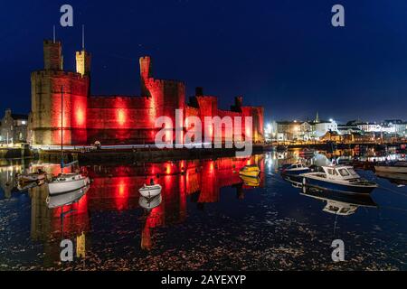 Caernarfon Castle 08-11-2019 Foto Stock