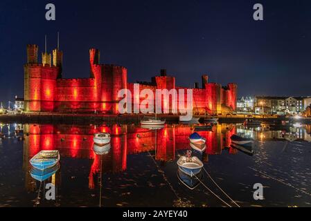 Caernarfon Castle 08-11-2019 Foto Stock