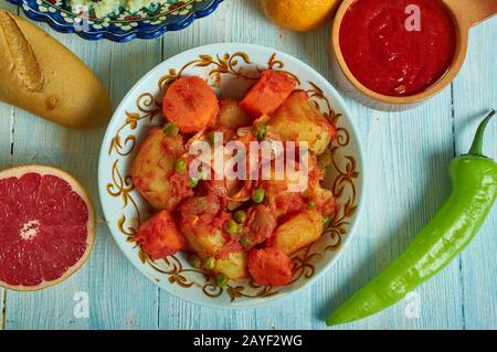 Marqa batata, cucina tunisina, Foto Stock