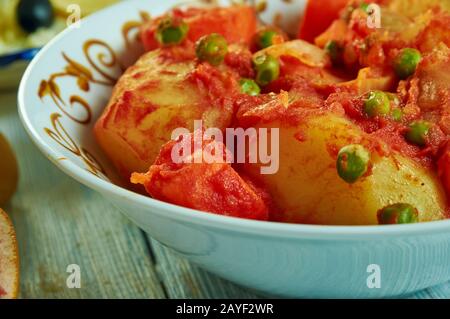 Marqa batata, cucina tunisina, Foto Stock