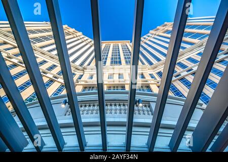 Esterno del Palazzo Hotel, collegato all'Hotel Venetian su Las Vegas Boulevard. Foto Stock