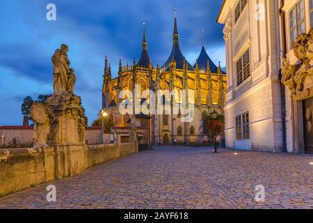 Santa Barbara chiesa in città Kutna Hora - Repubblica Ceca Foto Stock