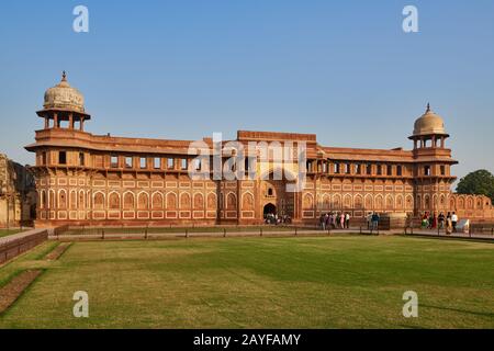 Jahangir Palace A Agra Fort, Agra, Uttar Pradesh, India Foto Stock