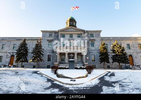 Montreal, Quebec Canada, 20 Dicembre 2019; Mcgill University Arts Building Foto Stock