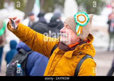 Mosca - MAR 16: Festa di San Patrizio al Sokol'niki Park di Mosca il 16 marzo. 2019 in Russia Foto Stock