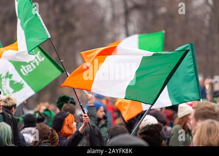 Mosca - MAR 16: Festa di San Patrizio al Sokol'niki Park di Mosca il 16 marzo. 2019 in Russia Foto Stock