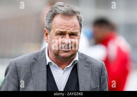 Spakenburg, Paesi Bassi. 15th Feb, 2020. Spakenburg, 15-02-2020, De Westmaat Tweede Divisie, calcio olandese, stagione 2019-2020, IJsselmeervogels allenatore/allenatore Gert Kruys durante la partita IJsselmeervogels - Kozakken Boys Credit: Pro Shots/Alamy Live News Credit: Pro Shots/Alamy Live News Foto Stock