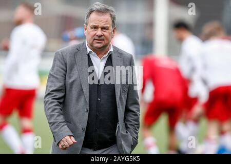 Spakenburg, Paesi Bassi. 15th Feb, 2020. Spakenburg, 15-02-2020, De Westmaat Tweede Divisie, calcio olandese, stagione 2019-2020, IJsselmeervogels allenatore/allenatore Gert Kruys durante la partita IJsselmeervogels - Kozakken Boys Credit: Pro Shots/Alamy Live News Credit: Pro Shots/Alamy Live News Foto Stock