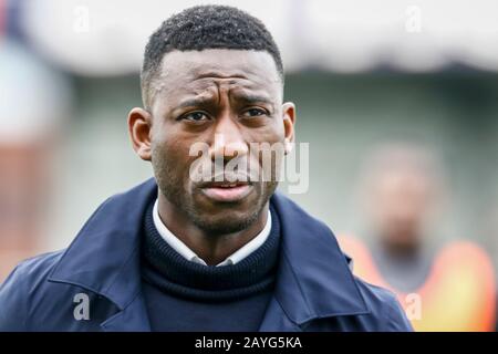 Spakenburg, Paesi Bassi. 15th Feb, 2020. Spakenburg, 15-02-2020, De Westmaat Tweede Divisie, calcio olandese, stagione 2019-2020, allenatore/allenatore di Kozakken Boys Rick Adjei durante la partita IJsselmeervogels - Kozakken Boys Credit: Pro Shots/Alamy Live News Credit: Pro Shots/Alamy Live News Foto Stock