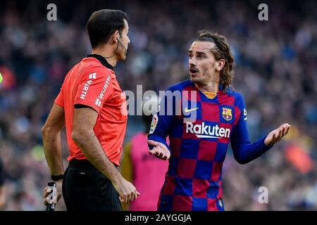 Barcellona, SPAGNA - 15 FEBBRAIO: Antione Griezmann del FC Barcelona durante la Liga match tra FC Barcelona e Getafe CF al Camp Nou il 15 febbraio 2020 a Barcellona, Spagna. Foto Stock