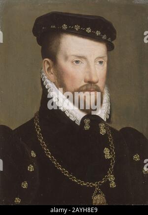 François Clouet - Ammiraglio Gaspard II de Coligny Foto Stock