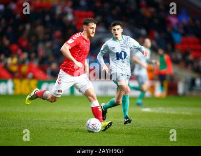 Charlton, Regno Unito. 15th Feb, 2020. Charlton INGHILTERRA - 15 FEBBRAIO: Tom Lockyer di Charlton Athletic durante la partita di campionato tra Charlton Athletic e Blackburn Rovers al Valley Stadium il 15 febbraio 2020 a Charlton, Inghilterra Credit: Action Foto Sport/Alamy Live News Foto Stock