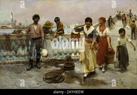 Frank Duveneck - portatori di acqua, Venezia Foto Stock