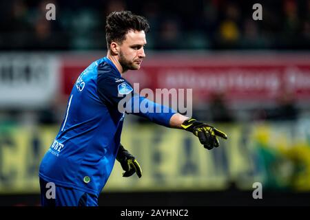 L'AIA - ADO - PSV, Calcio, Stagione 2019/2020, Eredivisie, Stadio Cars Jeans, 15-02-2020, portiere ADO Luuk koompmans credito: Pro Shots/Alamy Live News Foto Stock