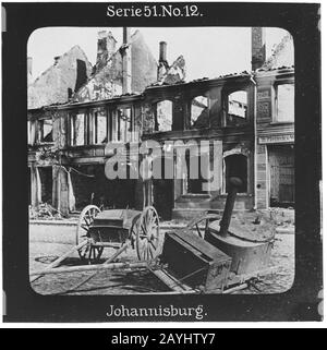 Proiezione Für Alle - Der Weltkrieg: Die Ostfront. Serie 51. N.12. Johannisberg. - Die Firma „Proiezione für alle gegründet wurde 1905 von Max Skladanowsky (1861-1939)  . Sie produzierte bis 1928 FAST 100 Serien zu je 24 Glasdias im Format 8,3 x 8,3 cm im sog. Bromsilber-Gelatina-Trockenplatten Verfahren. Die Serien umfassten vor allem Städte, Länder, Landschaften aber auch Märchen und Sagen, das Alte Testament und den Ersten Weltkrieg. Foto Stock