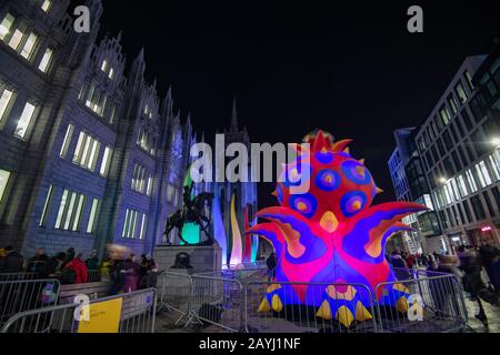 Spectra 2020, Light Festival, Aberdeen, Scozia UK Foto Stock