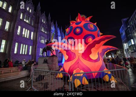 Spectra 2020, Light Festival, Aberdeen, Scozia UK Foto Stock