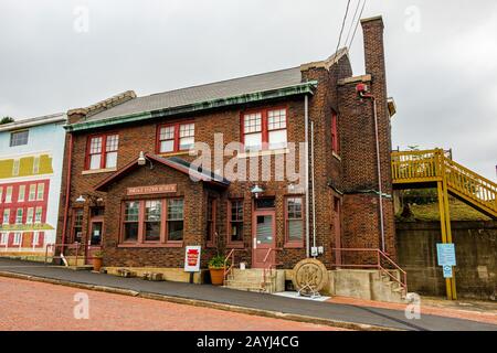 Portage Area Historical Society, Portage Station Museum, 400 Lee Street, Portage, Pa Foto Stock