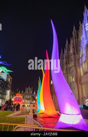 Spectra 2020 Light Festival, Aberdeen, Scozia, Regno Unito Foto Stock