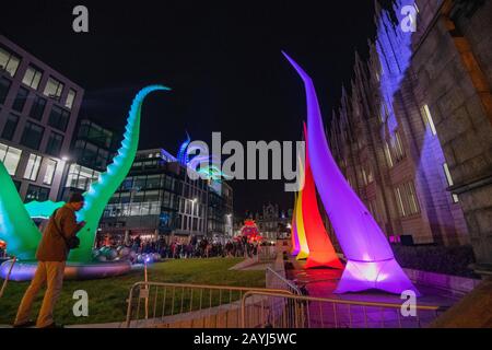 Spectra 2020, Light Festival, Aberdeen, Scozia, Regno Unito Foto Stock